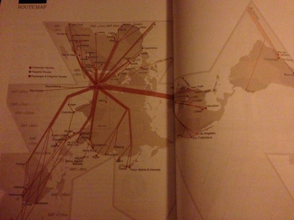 photo 071) Emirates Route Map